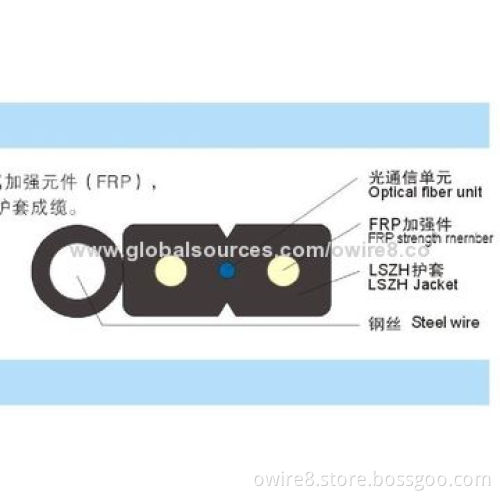 Soft flexible 4-fiber G657A indoor/outdoor FTTH cableNew
